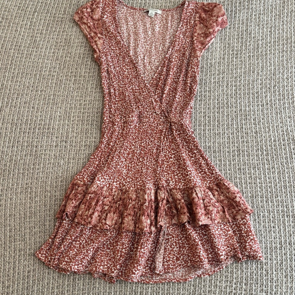 Floral Print V-Neck Dress